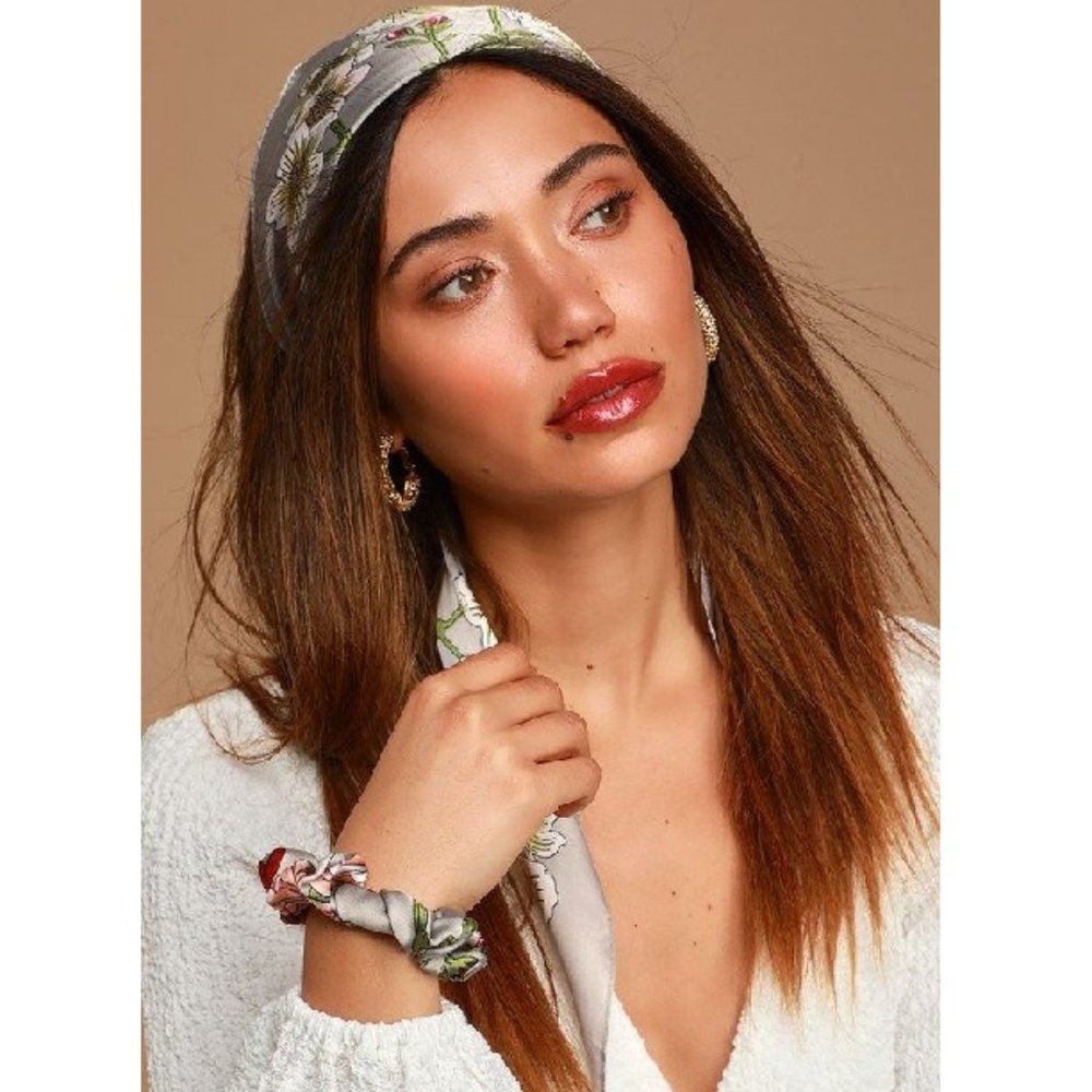 Berry Hair Scarf Scrunchie